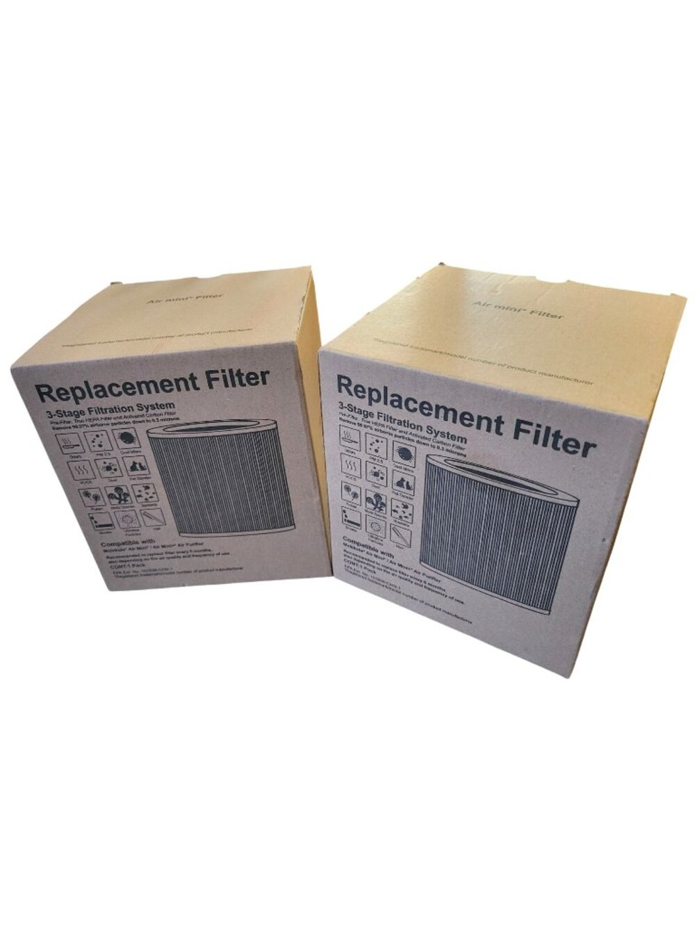 *NEW* 2-Pack Air Mini PECO-HEPA Replacement Filters Compat MolekuLe Tri-Power